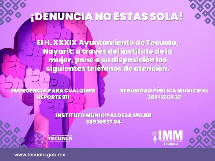¡Denuncia no estas sola!